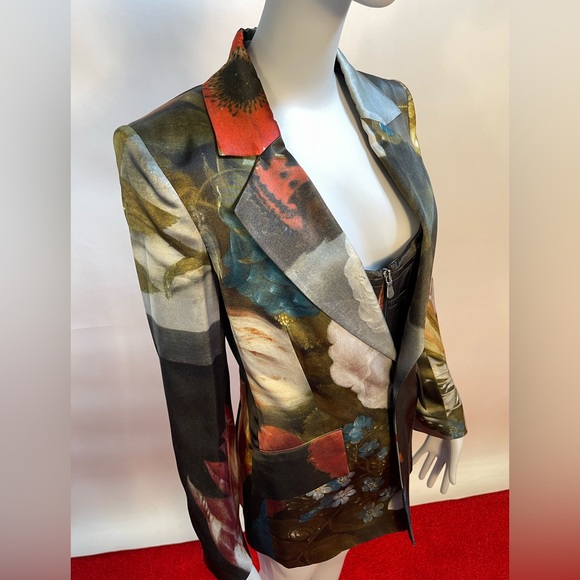 Vivienne Westwood BRAND NEW CAGE CORSET BOSSCHAERT PRINT IT 42 NWT - Picture 4 of 16